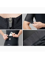 Cyklistický dres Rockbros 15200025 krátký rukáv velikost S - černý