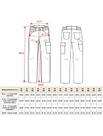 WK WK 709 (34-50) Unisex strečové pracovní kalhoty 20.W709 dark grey