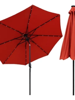 ZAHRADNÍ SLUNEČNÍK S LED OSVĚTLENÍM 300CM COCCORA