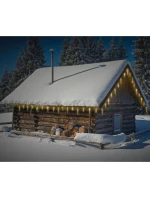 LED SVĚTLA VENKOVNÍ 72 VEDL TEPLÁ BÍLÁ ČASOVAČ