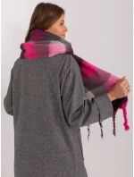 Šála AT SZ 2313501.97 černo-růžová Šála AT SZ 2313501.97 černo-růžová