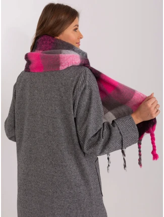 Šála AT SZ 2313501.97 černo-růžová Šála AT SZ 2313501.97 černo-růžová