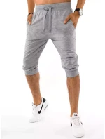FashionStreet pánské světle šedé teplákové kraťasy SX1535 FashionStreet pánské světle šedé teplákové kraťasy SX1535