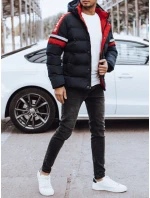 Pánská prošívaná zimní bunda tmavě modrá FashionStreet TX4566 Pánská prošívaná zimní bunda tmavě modrá FashionStreet TX4566