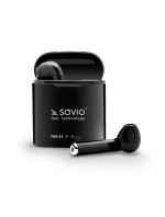 SAVIO TWS-02 bezdrátová sluchátka (do uší; bezdrátová, Bluetooth; se zabudovaným mikrofonem; černá barva) SAVIO TWS-02 bezdrátová sluchátka (do uší; bezdrátová, Bluetooth; se zabudovaným mikrofonem; černá barva)