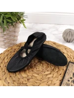 Dívčí kožené baleríny černé - Nazo Dívčí kožené baleríny černé - Nazo