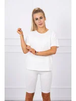 Souprava top+legíny ecru