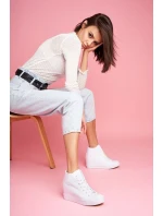 Dámské tenisky na klínku Big Star - bílé