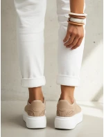 FashionStreet béžové dámské tenisky ZY1373 FashionStreet béžové dámské tenisky ZY1373