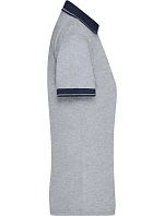 Daiber JN 705 Dámské žerzejové melírované polo 02.0705 grey heather/navy Daiber JN 705 Dámské žerzejové melírované polo 02.0705 grey heather/navy