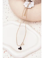 Nerezový řetízek Myška Mickey Zlatý