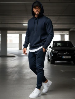 FashionStreet pánské tmavě modré tepláky UX2707