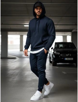 FashionStreet pánské tmavě modré tepláky UX2707