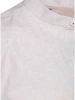 Pánská neformální košile se stojáčkem světle růžová FashionStreet DX2647