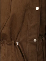 Dámská semišová bunda světle hnědá hit sezóny FashionStreet TY5575