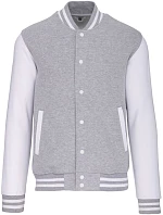 Kariban K 497 Unisex college bunda "Teddy" 20.K497 oxford grey/white Kariban K 497 Unisex college bunda "Teddy" 20.K497 oxford grey/white