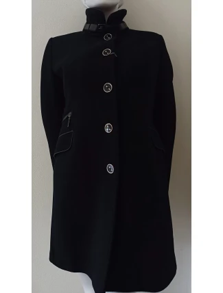 Dámský kabát na knoflíky M49032 - Riverine