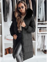 Dámská zimní bunda s kožešinou TREVERSE černá FashionStreet TY4498
