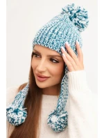 Dámská čepice ušanka Emma K343 tyrkysová