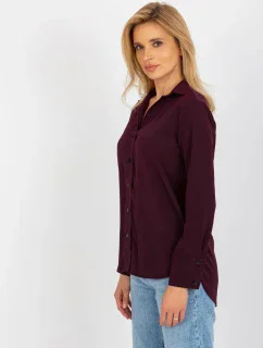 Dámská košile LK KS 508148.12P tmavě fialová - FPrice