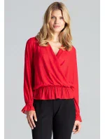 Dámská halenka M690 červená - Figl