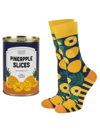 PONOŽKY SOXO ANANASOVÁ PLECHOVKA