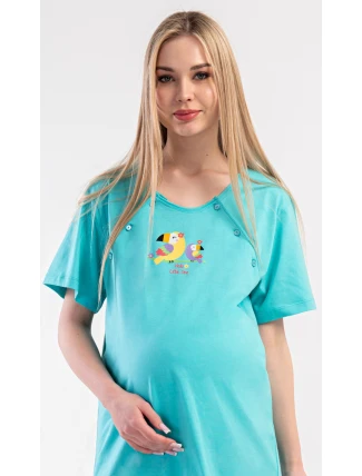 Dámská noční košile mateřská Papoušek