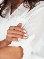 LUNA dámská košile bílá FashionStreet RY2328