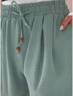 Dámské látkové šortky SUMMER TRIP zelené FashionStreet SY0436