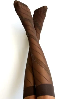 Veneziana Spiga Lurex 15 den podkolenky