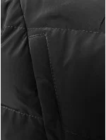 Černá zimní bunda s kapucí (2M-023)