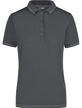 Daiber JN 568 Dámské žerzejové elastické polo 02.0568 graphite/white Daiber JN 568 Dámské žerzejové elastické polo 02.0568 graphite/white