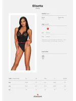 Elegantní body Elisetta teddy - Obsessive