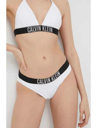 Dámské plavkové kalhotky KW0KW01859 YCD bílé - Calvin Klein Dámské plavkové kalhotky KW0KW01859 YCD bílé - Calvin Klein