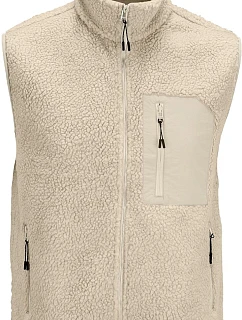 SOL'S Fury Bodywarmer Fleecová vesta Sherpa 25.4041 shear beige/beige