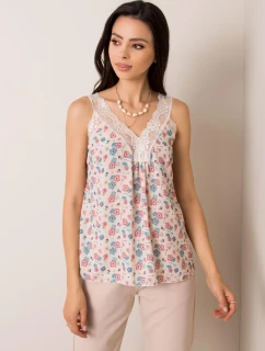 Dámský top D50016F11003A světle béžový