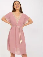 Šaty DHJ SK 1508.12 světle růžová