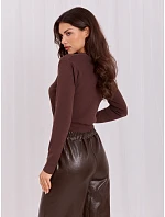 Svetr IR SW JK8687.07P hnědý Svetr IR SW JK8687.07P hnědý