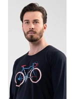 Pánská noční košile s krátkým rukávem Bike