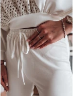 Dámské tepláky ELEGRA v barvě ecru FashionStreet UY2514