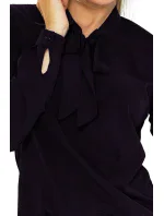 Černá halenka s vázáním model 4977360