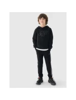 Chlapecká nepruhovaná mikina s kapucí 4F Junior 4FJWMM00TSWSM1292-21S