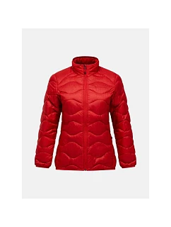 Dámská péřová bunda PEAK PERFORMANCE W Helium Down Jacket, červená barva