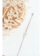 Dámský náramek z nerezové oceli stříbrne