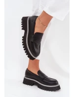 Dámské Mokasíny Na Platformě A Plochém Podpatku Big Star NN274049 Černé