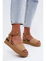 Dámské sandály na platformě Wrangler 20261076.38F tmavě béžové Dámské sandály na platformě Wrangler 20261076.38F tmavě béžové
