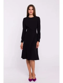 Rozšířené šaty S378 černé - Stylove