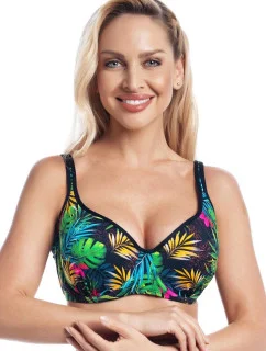 Horní díl plavek Sumba P1201 černo-zelený - Fantasy