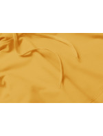 Tenká žlutá dámská "klokaní" mikina (W06-117)