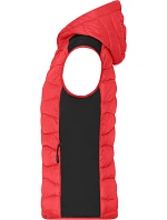 Daiber JN 1327 Dámská strečová fleecová vesta 02.1327 red/black
